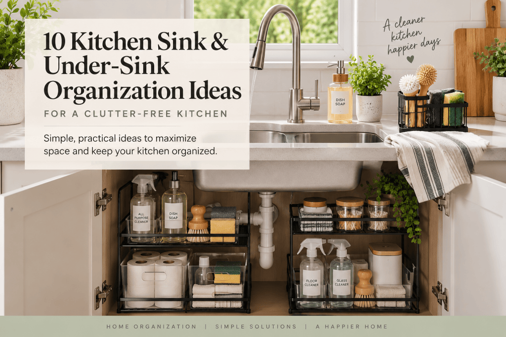 10 Kitchen Sink & Under-Sink Organization Ideas for a Clutter-Free&nbsp;Kitchen